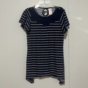 Youth 14-16 Wonder Nation Top: Navy, White